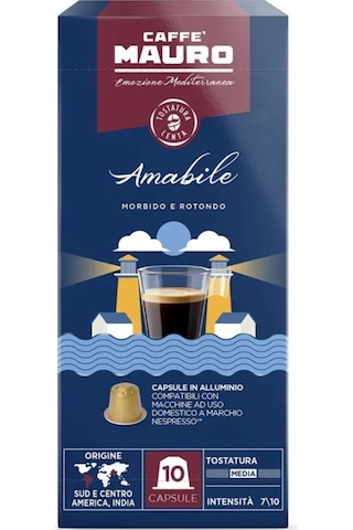 Caffe Mauro Amabile Nespresso Kapsül Kahve 10 Kapsul Kapsül Kahve