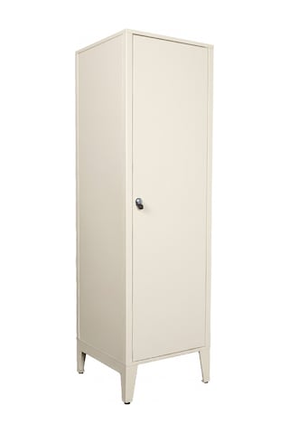 Alfafonet Ziglat Serisi Kilitli Metal Home Office Dolabı Metal Kapaklı Mat Beyaz Ral 9003 450x1500x450 Mm