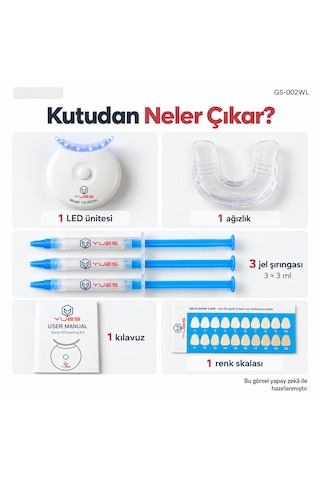 Yues Gs-002wl Led Diş Beyazlatma Seti 3 X 3 Ml Pap Jel