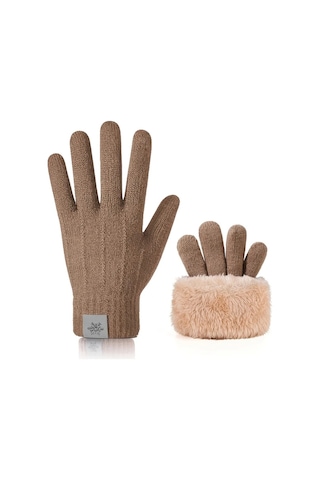 Elmpaly Kadın Erkek Termal Dokunmatik Kışlık Eldiven - Koyu Gri Kış Spor Ve Outdoor Koyu Gri