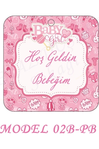 Beyazdüşlersokağı Şekilli Etiket (25 Ad) Bebek Süsü,Doğum Günü (Etk-02B).