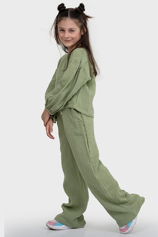 3232 Kız Çocuk Takım Alt Üst Takım Yeşil