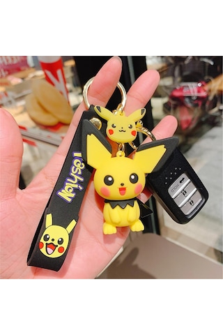 Piraye Gift Pokemon Pikachu Anahtarlık ve Çanta Aksesuarı