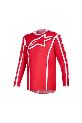 Alpinestars Fluid Apex Off-road Genç Motosiklet Jerseyi Kırmızı Beyaz