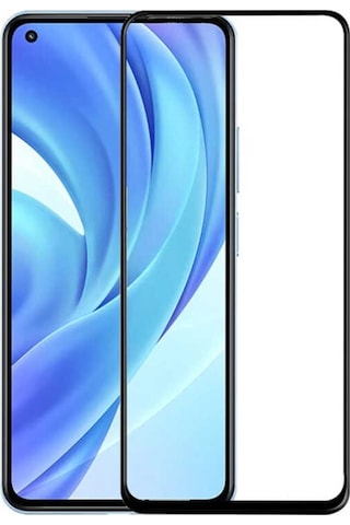 Xiaomi Mi 11 Lite Kenarları Kırılmaya Dayanıklı Cam Ekran Koruyuc Siyah (490489233)