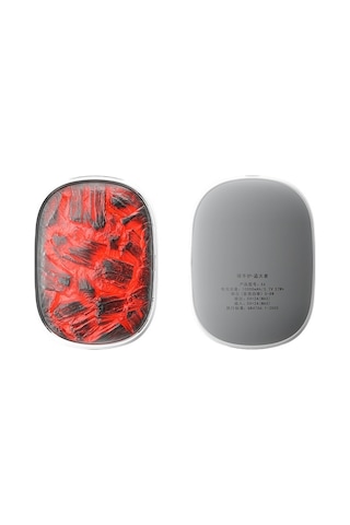 Dm X6 10000mah Güç Bankası 3 Vitesli Kışlık Elektrikli El Isıtıcı Kömür Ateşi Tasarım - Beyaz