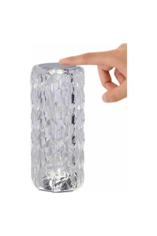 Mey İthalat Yeni Nesil Modern Kristal Masa Ve Gece Lambası Dokunmatik Renk Değiştirebilen Şeffaf