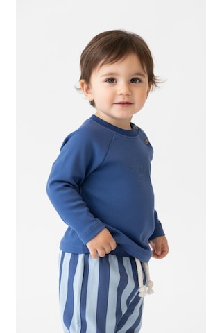 Miababy Çizgili Mummy&dadys Boy 2 Li Takım İndigo