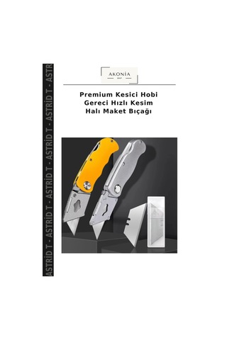 Premium Kesici Hobi Gereci Hızlı Kesim Halı Maket Bıçağı