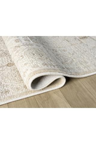 Mariesse Home Artes Serisi Bambu Dokulu Modern Sık Dokuma Makine Halısı Smart 12004 Bej