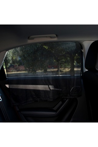 Dianziye Ön Sıra Açık Aşılı Çiftli Bej Araba Pencere Perdeleri - Manyetik Montajlı, Uv Engelledi, Isı Yalıtımı Sağlar, Otomatik Genişleyen Dokuma