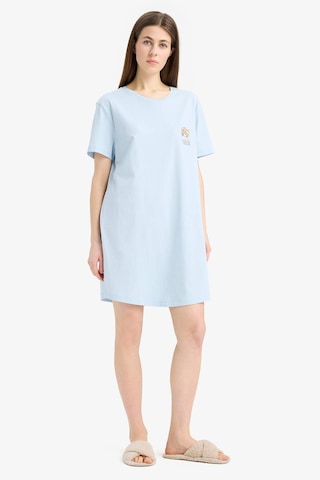 Defacto Looney Tunes Bisiklet Yaka Kısa Kollu Gecelik-fall İn Love E4317ax25smbe343 Mavi