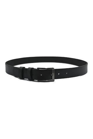 Bosskan Unisex Çocuk Kemeri 100 % Hakiki Deri Unisex Çocuk Kemeri Siyah