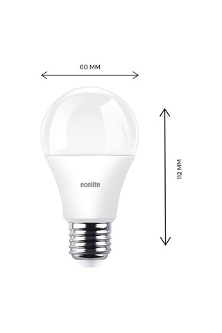 Ecolite 12w Led Ampul 3'lü Paket 1521 Lümen, 100w Eşdeğer, E27 Duy, 3000k Sarı Işık, Opal Cam,%88 Sku: Smg8690010167736 Açık Kahverengi