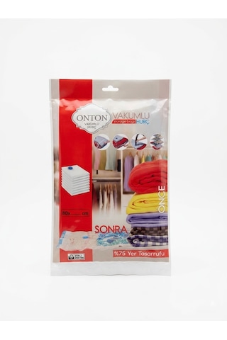 Onton Vakumlu Hurç 80x100 Cm Büyük Boy - %75 Yer Tasarrufu Sağlayan Vakumlu Poşet