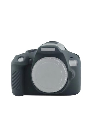 Sones Canon Eos 2000d Uyumlu Yumuşak Silikon Koruyucu Kılıf Siyah