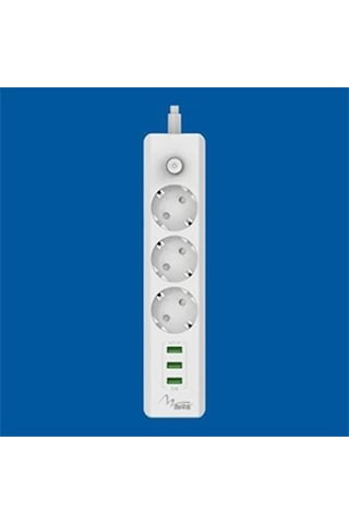 Mate Akım Korumalı Priz 3lü + Usb Çıkış