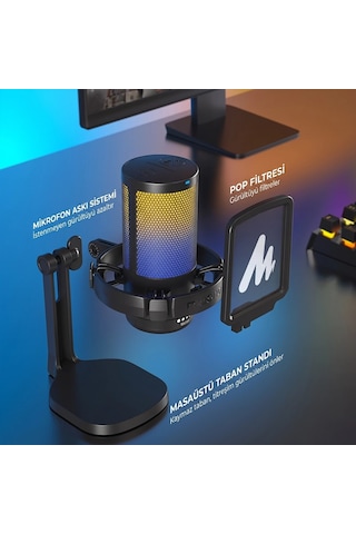 Maono Dgm20 Gamerwave Kondenser Usb Mikrofon