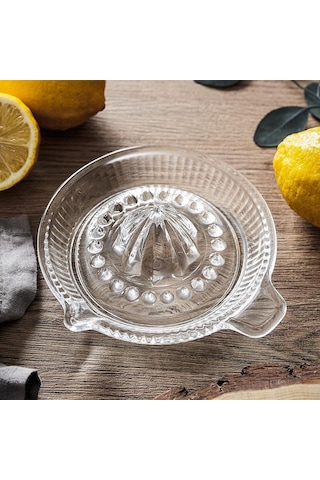 Exprimidor Limon Manuel Sıkacağı Portakal Meyve Suyu Sıkacağı Ev Tipi Taşınabilir Küçük Cam El Sıkacağı Mutfak Aksesuarları Şeffaf