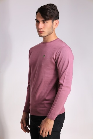Layyagosta Erkek Triko Kazak Pembe