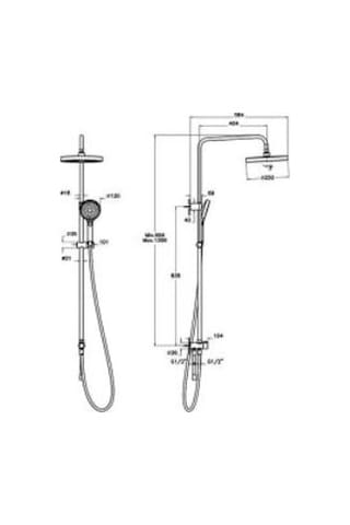 Artema Core Round A45918 Duş Kolonu, Krom Diğer