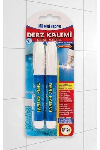 Derz Kalemi - Hızlı Kuruyan, Su Bazlı Beyaz Derz Yenileme Boyası 1 Adet