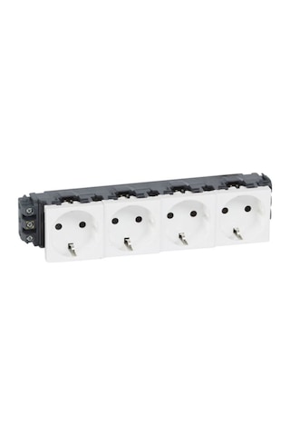 077604 Legrand Sistem Armada "Dlp" Şebeke Prizi - Dörtlü - Beyaz