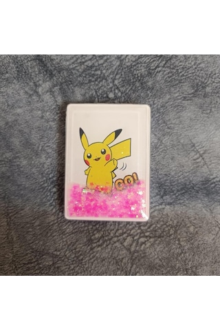 Cep Ayna Pokemeon Pikachua Makyaj Çanta Seyehat Taşınabilir Ayna Bebek Sulu Kozmetik Büyüteç Kompakt Katlanır Çok Renkli