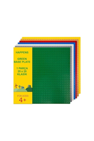 11023 Classic Yeşil Zemin Plaka, +4 Yaratıcı Oyuncak Yapım Seti 1 Parça 25cmx25cm, Baseplate