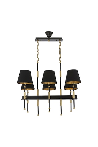 Siyah Boyalı Modern Avize Avonnı Av-66110-6y-bsy Siyah