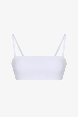 Penti Beyaz Ava Straplez Bikini Üstü