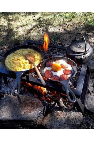Campout Döküm Tava 10 Inch Çok Renkli