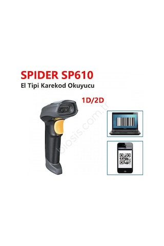 Spıder Sp610 2d Usb El Tipi Karekod Barkod Okuyucu Kdo