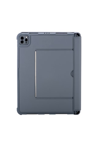 T5510d İpad Uyumlu Pro 13 2024 Kılıf Palermo Ledli Klavyeli Standlı Tablet Kılıfı - Siyah Diğer