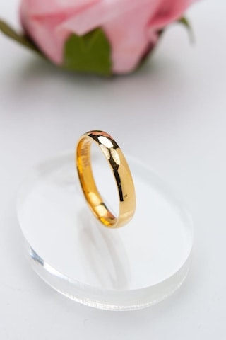 Latif Kuyumculuk 22 Ayar Altın 4mm Düz Bombeli Alyans Nişan Yüzüğü Lkyzk1530