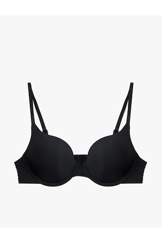 Koton Rahat Kalıp Desteksiz Balenli Sütyen Siyah 6wlk10009mk Siyah