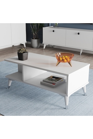 MOXEN MS1 MİRA ORTA SEHPA BEYAZ