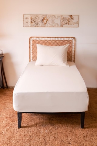 Moosh Tek Kişilik Lastikli Çarşaf Takımı Krem