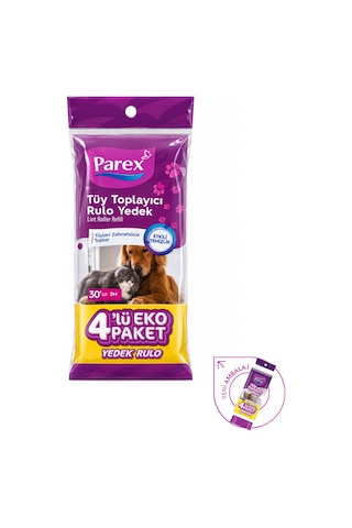 Premium Tüy Toplayıcı 8'li Yedek Rulo Ve Aparat + Şeffaf Kapak Paketi