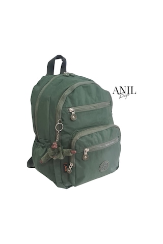 Anılbags Krinkıl Haki Kumaş Suya Dayanıklı Klinkır Sırt Çantası/laptop Haki