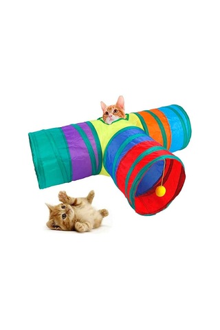 Pet Pretty Üç Yollu Kedi Oyun Tüneli 80x23 Cm