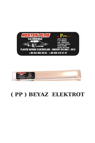 Pp Plastik Kaynak Elektrotu Beyaz Geniş