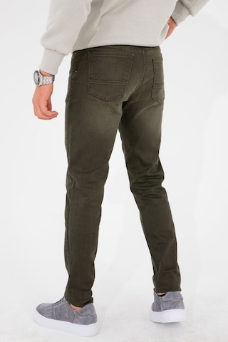 HLT Jeans Erkek Slim Fit Dar Kesim Esnek Likralı Denim Jeans Kot Pantolon 001 Koyu Haki