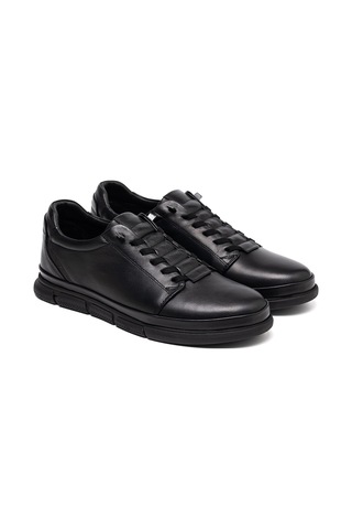 Sneaker Erkek Og-9841 John May 101 Siyah Dolaplı Deri
