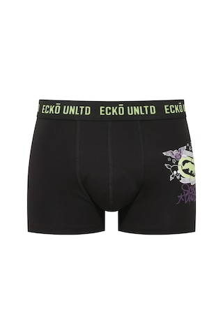 U.S. Polo Assn. Ecko Siyah - Gri - Mor 3'lü Boxer Siyah - Gri - Mor