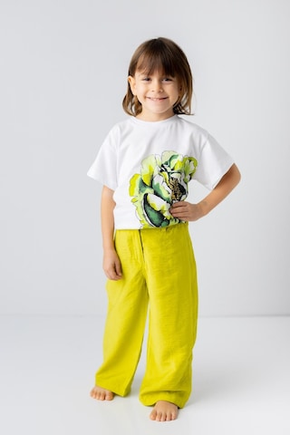Zeyland Kız Çocuk Gül Baskılı Tshirt-yesıl Yeşil