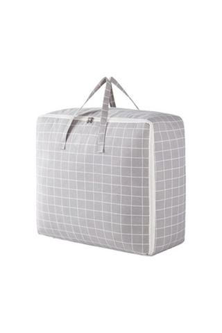 Mufunye Ekose Nem Ve Toz Geçirmez Saklama Çantası - Yatak, Yorgan, Yastık, Battaniye Ve Giysiler İçin Aile Boyu Yer Tasarrufu Sağlayan Çok Amaçlı Organizer Çok Renkli