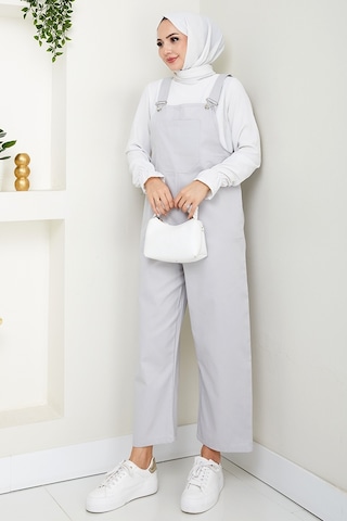 Tek Cepli Bahçıvan Tulum 1553 - Gri Gri