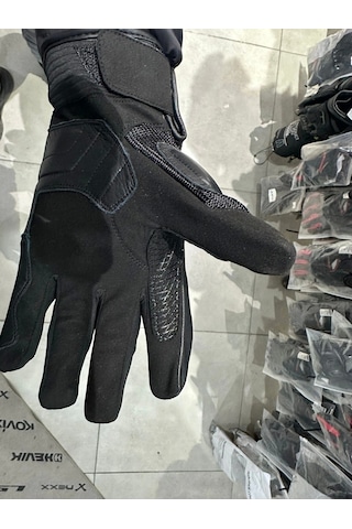 Atrox Deri Korumalı Motosiklet Eldiveni Sarı - Siyah M