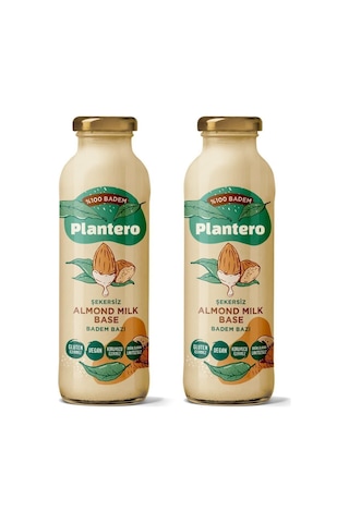 2'li Set Badem Sütü Bazı Konsantre Bitkisel Süt 250gr, 6 Lt Süt, %100 Badem, 25 Bardak